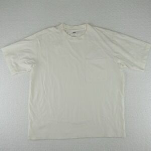 BP. Basic Pocket T Shirt‎ Mens Large Off White 100% Cotton